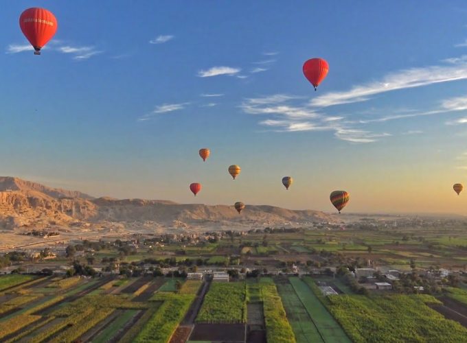 Hot Air Balloon Around Luxor Egypt