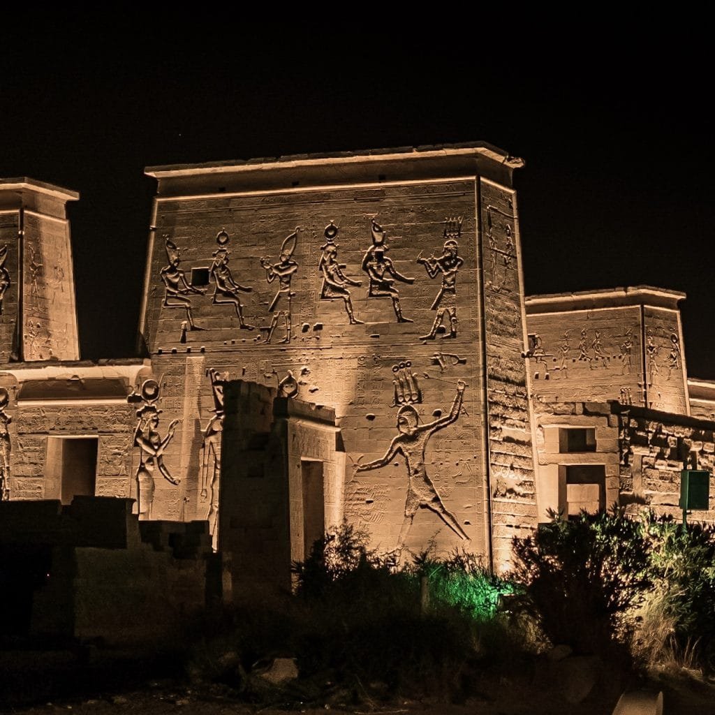 At Evening time On Trip Egypt representative will pick you up for an amazing trip to the Sound &Light show at Philae temples , you will have a private transfer in A/C vehicle.