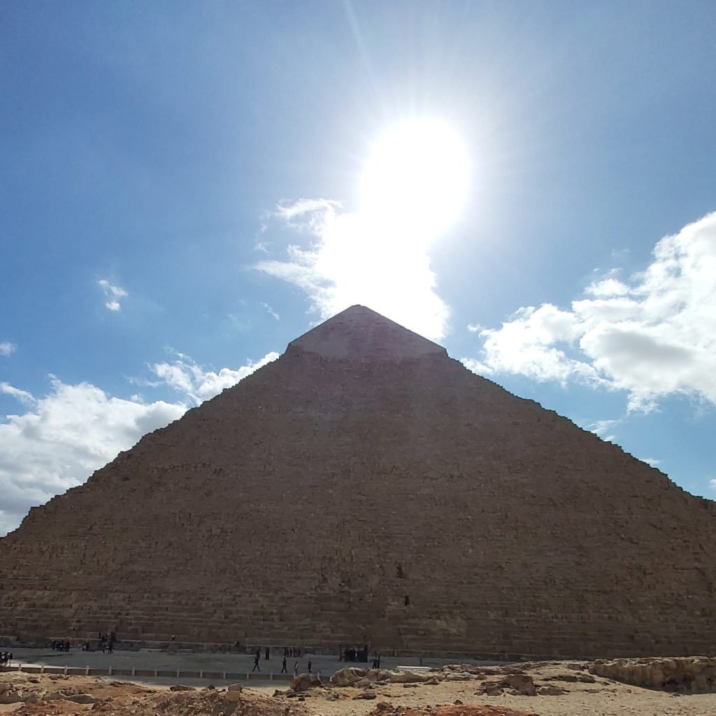 The sun Upon The Pyramids Peak